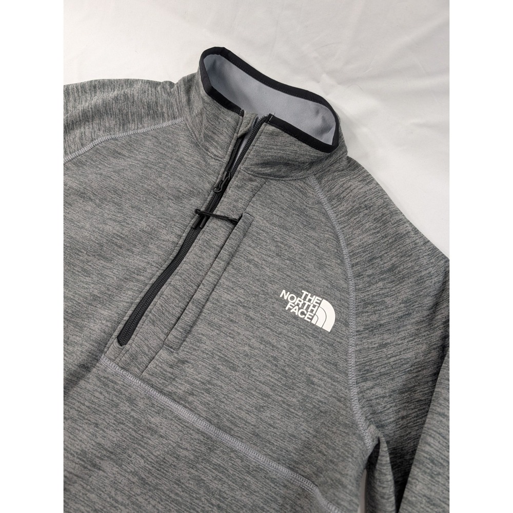 Mens The North Face Canyonland 2‎ Fleece Sweater 1/2 Zip Jacket Medium Gray